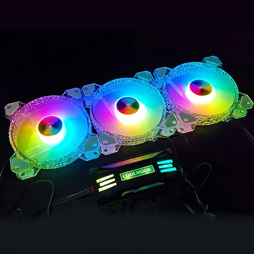 Controlador Rgb Inteligente Pwm Ventilador De Control Negro