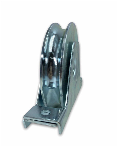Rueda De 14 Cm Para Puertas Corredizas, Capacidad De Carga De Hasta 420 Kg, Canal Tipo U Con Base Comunello, Ideal Para Uso En Puertas Pesadas Y Fabricada En Acero Galvanizado