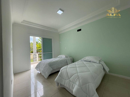Imagem 13 de 30 de Mansão Na Praia Com 6 Suítes, Lazer Com Piscina, Sauna E Churrasqueira, 4 Vagas - Jardim Acapulco, Guarujá. - Ca0145
