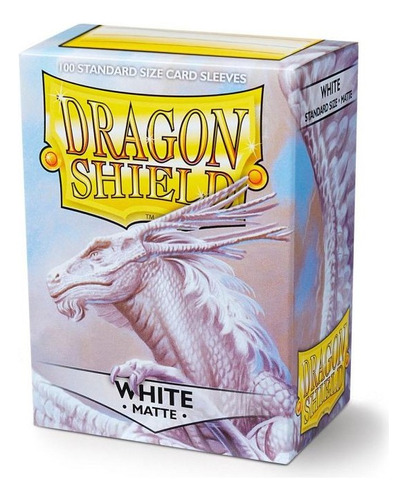 Protector De Cartas Dragon Shield 100 - Standard Matte White