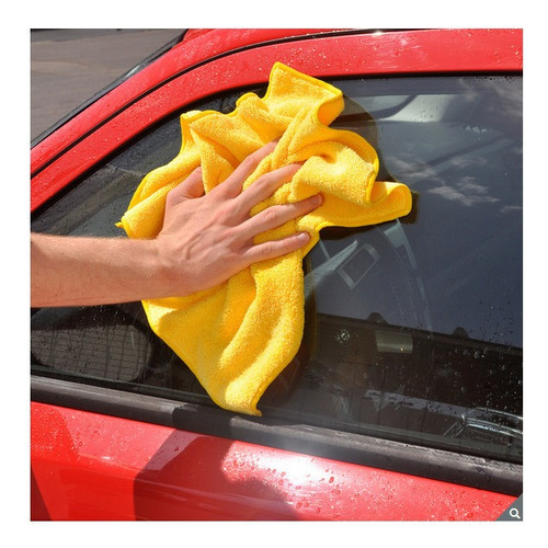 Imagen 5 de 11 de 36 Piezas De Toallas, Paños De Microfibra Absorbentes 40.6cm Color Amarillo