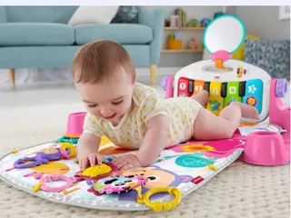 Gimnasio Fisher Price Deluxe Rosado Pataditas.