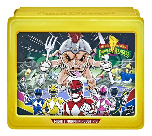 Figura Power Rangers Lightning Pudgy Pig Exclusiva Lonchera