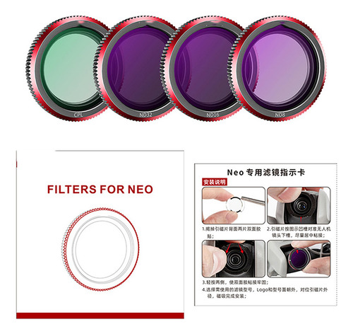 Filtro Especializado Cpl Nd8 Nd16 Nd32 Para Dji Neo