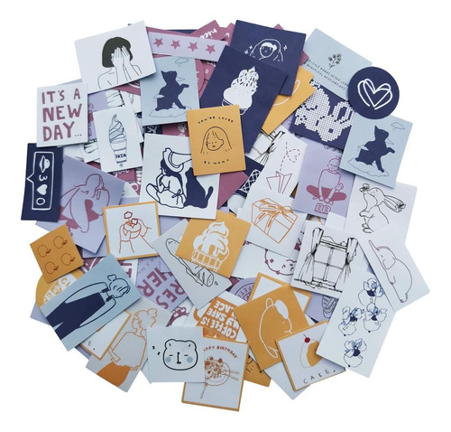 Juego De Pegatinas De Dibujos Animados Para Álbumes De Recor