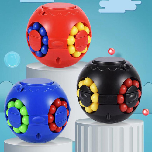 W 5 Juguete Para Aliviar El Estrés Cube Fidget Azul