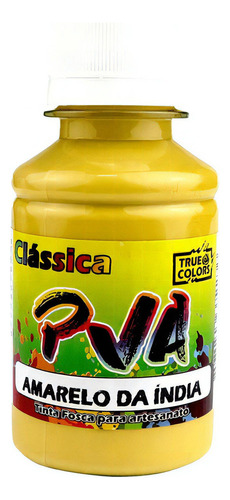 Tinta Pva Fosca Artesanato 100ml True Colors Cores Diversas Cor Amarelo da índia