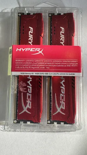 comprar Kit Pente Memória Fury Hyperx Ddr3 16gb (2x8gb) 1866mhz