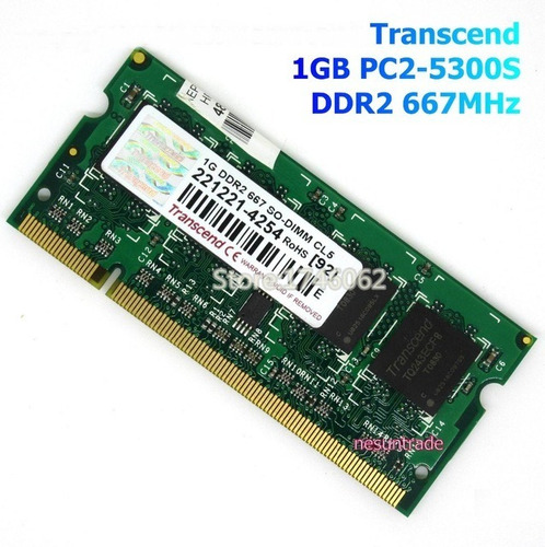 Memoria Ram Transcend 1gb Ddr2 667 So-dimm Cl5