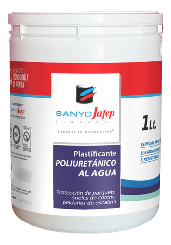 Plastificante Al Agua Poliuretánico 1lt  Promo 15% Off 2da U