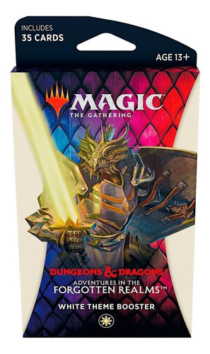 Magic Theme Booster Adventures Forgotten Realms D&d Branco