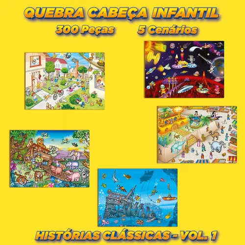 Kit Quebra Cabeça Infantil - 60 Peças - Akikola