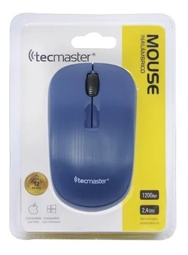 Mini Mouse Inalámbrico Color Negro 10mts 1200 Dpi Tecmaster