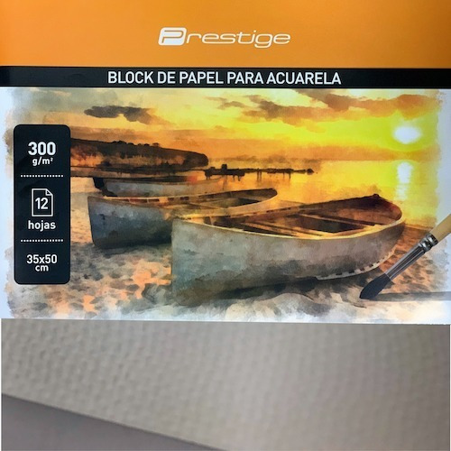 Block Para Acuarela Prestige De 35*50cms. 300grs *12 Hojas