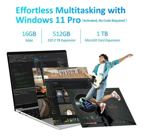 Laptop Auusda 15.6 Intel Alder N95, 16gb Ram, 512gb Ssd