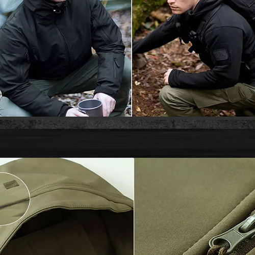 Chaqueta Táctica Impermeable Soft Shell Shark Skin Para Hombre