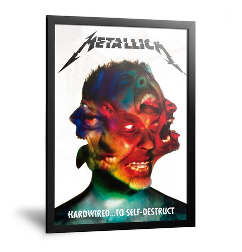 Cuadro Metallica Poster Hardwired To Self-destruct 35x50cm