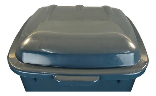 Contenedor Tacho De Basura Residuos Con Ruedas 180 Lts Color Gris oscuro