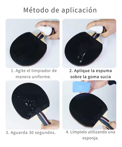 Limpiador De Goma Tenis De Mesa En Espuma 200 Ml - Loki