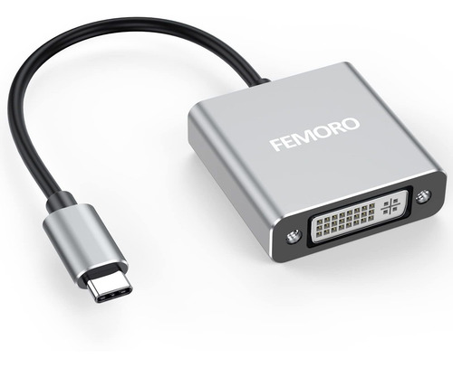 Femoro Adaptador Usb C Dvi Tipo Thunderbolt 3 4 Dvi-d Para