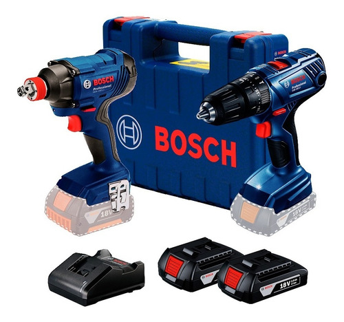 Kit Bosch Furadeira Gsb 180-li + Chave De Impacto Gdx 180-li