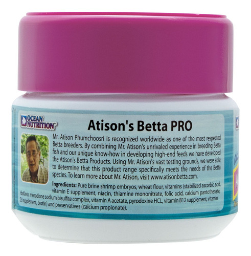 Ocean Nutrition Alimento Atison Betta Pro 75 Gr Pellet -1mm