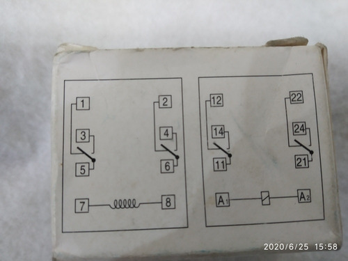 Relevador Allen Bradley (6pzs) 24v Ac/dc 8 Pines 700-hf32a24 (Usado)