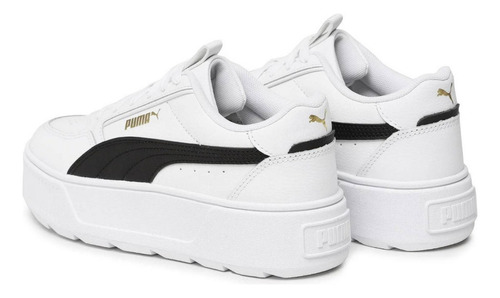 Tenis Puma Karmen Rebelle Jr Blanco Negro Mujer 388420-02