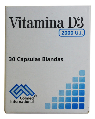 Vitamina D3 Colmed 2000 U.i X 30cápsulas Blandas