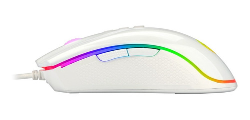 Imagem 6 de 8 de Mouse Gamer Redragon King Cobra Fps Branco Rgb - Lacrado