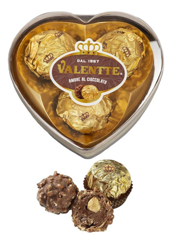 Chocolates Valentte Bombón Corazón 3 Un