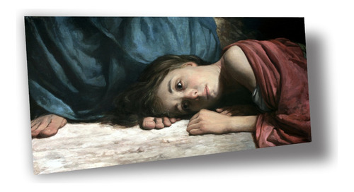 Lienzo Canvas Arte Religioso Jesús Y Mujer Pecadora 57x100
