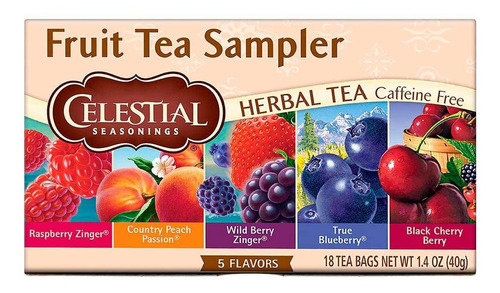 Surtido De Té Frutal Celestial Seasonings Fruit Tea Sampler 40g