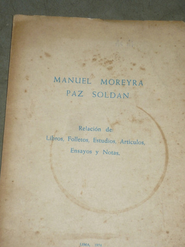 Manuel Moreira Paz Soldan