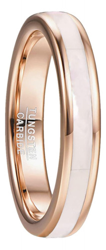 Anillos De Carburo De Tungsteno De Oro Rosa De 0157 Pulgadas