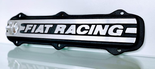 Imagen 3 de 6 de Tapa De Valvulas Fiat Racing 128 147 1 Uno Negra + Junta Cic
