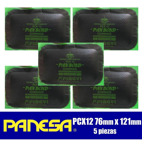 5 Parche En Frio Pcx12 Reparacion De Llantas 12x7.5cm Radial