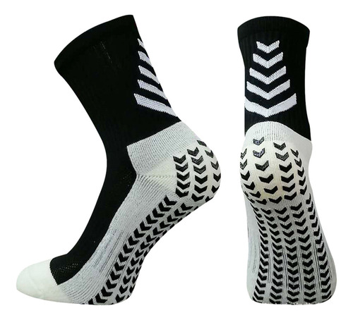 3pcs Sports Soccer Socks Non-slip Socks Mid-calf Towel Sole