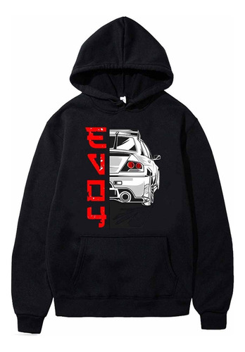 G Sudadera Con Capucha Con Estampado De Coche Anime Initial