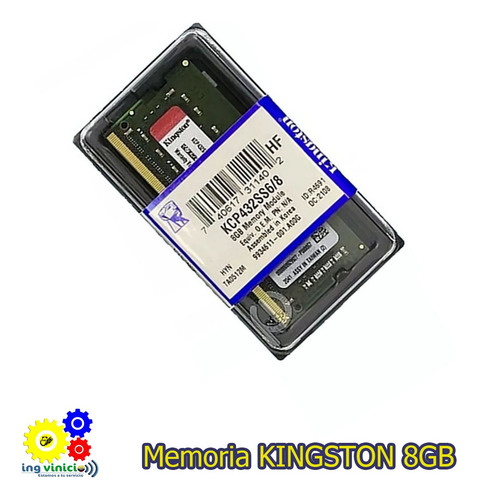 Memoria Ram Kingston Ddr4 So-dimm 8gb Pc4-25600 3200mhz
