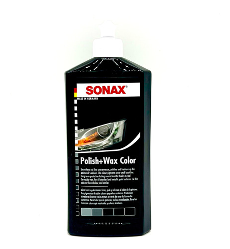 Sonax Polish & Wax Cera Color Negro