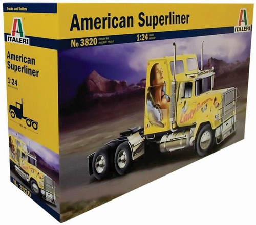 Italeri Tractor Trailer American Super Liner 1/24 Armar Pint