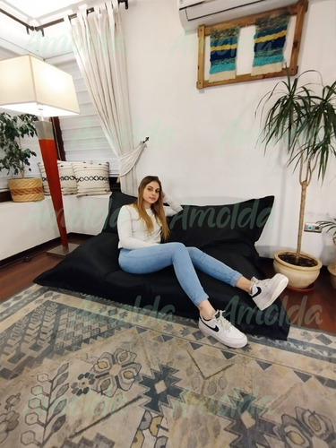 Imagen 6 de 10 de Pouf Cojin Gigante 140x180 Cms Solo Usamos Perlas!