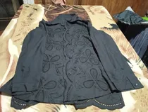 Comprar Camisa De Fibrana C\u002Fdibujos Calados De Flores P\u002Fdama Talle S