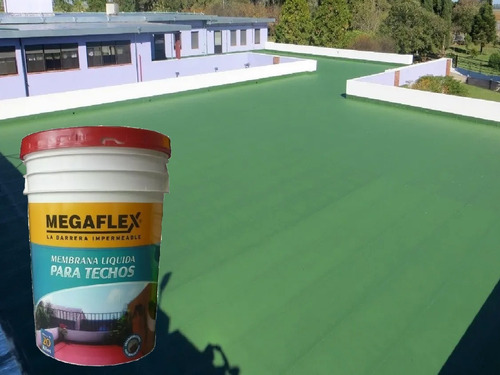 Membrana Liquida Para Techos Megaflex X 4kg. Verde