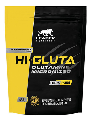 Glutamina: Hi Gluta 500g - Leader Nutrition 