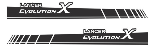 Kit Faixa Adesivo Mitsubishi Lancer Evolution X Lc002