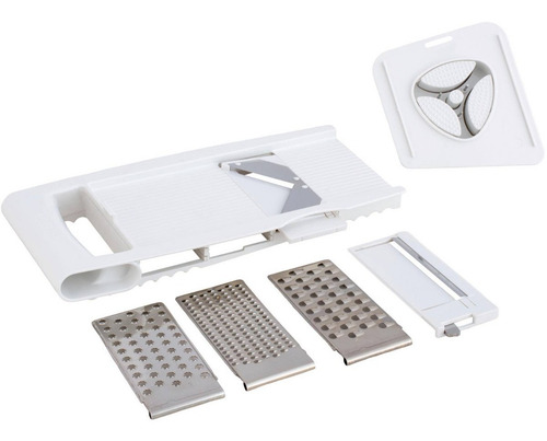Rallador Multiproposito 7x13x33 Cm Acero Blanco Afj