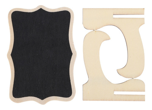 Pizarra Pequeña De Madera, Juego De 2 Letreros Para Colocar