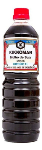 Molho de soja Kikkoman shoyu em garrafa 1 kg